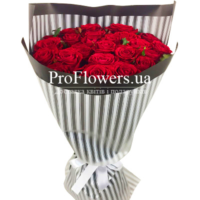 Bouquet of red roses "Prestige"