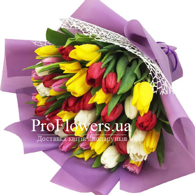 35 multicolored tulips "Exotic" - picture 2