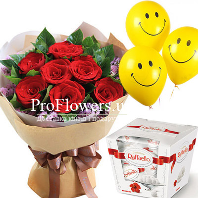 Bouquet "Compliment with gifts"