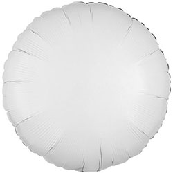 Фольгированный круглый шар "Пастель White"
