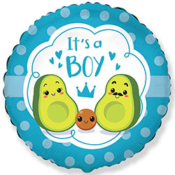 Гелиевый шар "IT'S A BOY Авокадо"