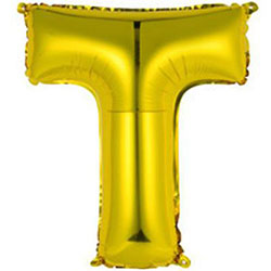 Foil balloon letter "T"