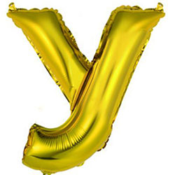 Foil balloon letter "У"