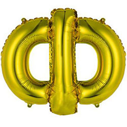 Foil balloon letter "F"
