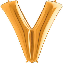 Foil balloon letter "V"