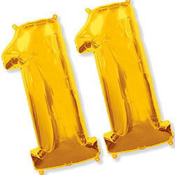 Foil balloons - number eleven