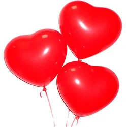 3 helium balls "Love"