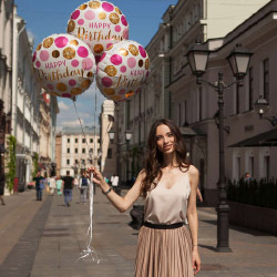 Фольгированные шары "Happy Birthday"