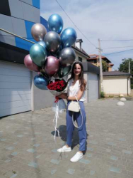 Набір з 15 різнокольорових кульок хром - від ProFlowers.ua