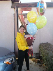 Микс воздушных шаров "С Днем Рождения" - купить в магазине цветов ProFlowers.ua