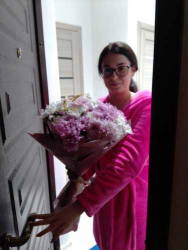 Delivery in Ukraine - Bouquet of chrysanthemums "Purple Dreams"