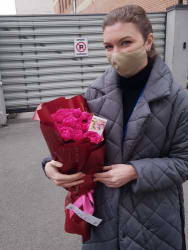 Доставка по Украине - Букет кустовых роз "Ассоль"