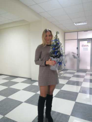 Доставка по Украине - Новогодняя ель "Синий иней"