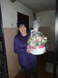 Цветы в коробке "Восторг" - купить в магазине цветов ProFlowers.ua