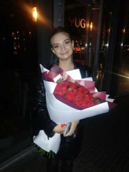 Европейский букет из 51 красной розы - заказать в ProFlowers.ua
