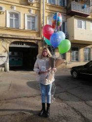 Заказать с доставкой - Микс воздушных шаров "С Днем Рождения"