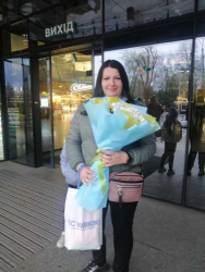 Delivery in Ukraine - Bouquet with chrysanthemum "Dawn"