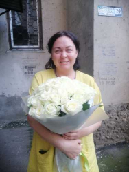 Букет з 51 білої троянди "Для коханої" - від ProFlowers.ua