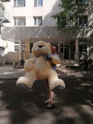 Дуже великий ведмедик 160 см! - швидка доставка з ProFlowers.ua