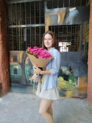 Европейский букет из кустовых роз - купить в магазине цветов ProFlowers.ua