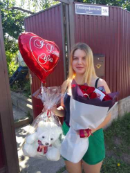 Заказать с доставкой - Воздушный гелиевый шарик «I love you»