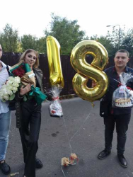 Delivery in Ukraine - Foil balloons - number eighteen