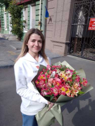 Delivery in Ukraine - Bouquet of alstroemerias "Gentle!"