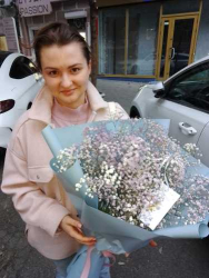 Order with delivery -  Bouquet from gypsophila "Secret meeting"