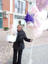 Доставка по Украине - Фонтан шаров "Розовые мечты"