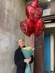 Order with delivery - A bunch of helium balls «I love you»