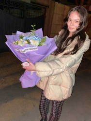 Delivery in Ukraine - Bouquet with hydrangea " Sapphire"