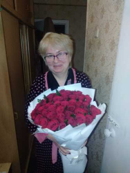 Доставка по Україні - Троянда червона поштучно