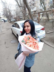 Delivery in Ukraine - Bouquet of peony roses "Vuvuzela"