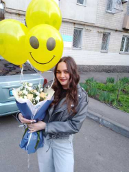 Delivery in Ukraine - 3 balloons (smiles)