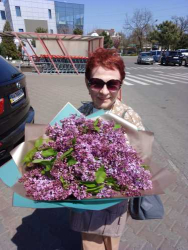 Order with delivery -  A large bouquet of lilacs "Carnival"