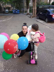 Delivery in Ukraine - 5 balloons with the print "Happy Birthday!"