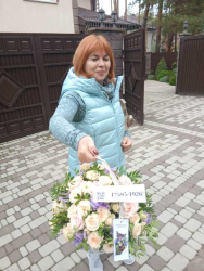 Delivery in Ukraine - Basket of flowers "Gentle rustle"