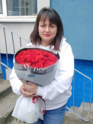 Delivery in Ukraine - European bouquet of 51 red roses