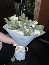 Доставили в Алуште Букет "Первый снег"