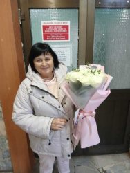 Доставили в Киеве Букет белых роз "Анжелика"