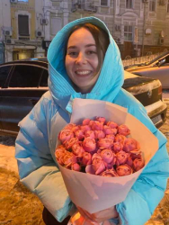 Доставили в Ковеле Букет пионовидных роз "Сияние"