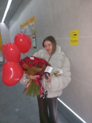 Delivery in Ukraine - 3 helium balls "Love"
