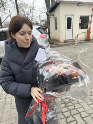 Доставка по Украине - Букет из колбасы и сыра "Пышная ярмарка"