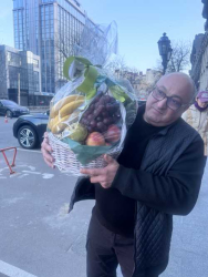Доставка по Украине - Корзина фруктов "Богатая"
