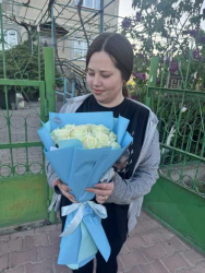 Букет из 15 белых роз "Анжелика" - купить в магазине цветов ProFlowers.ua