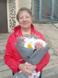 Доставили в Хмельницком Букет цветов "Альпийский луг"