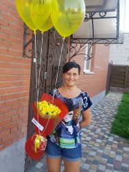 Доставка по Україні - Букет жовтих троянд "Сонячний!"