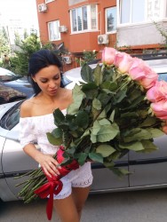 Buy with delivery - 51 giant imported red rose