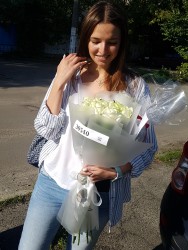 11 белых роз - от ProFlowers.ua