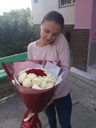 Order with delivery - Bouquet of roses "Gentle hugs"
